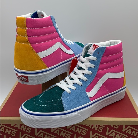 Vans Shoes - WMNS VERY SK-8-HI Suede/Canvas Multi/Brig